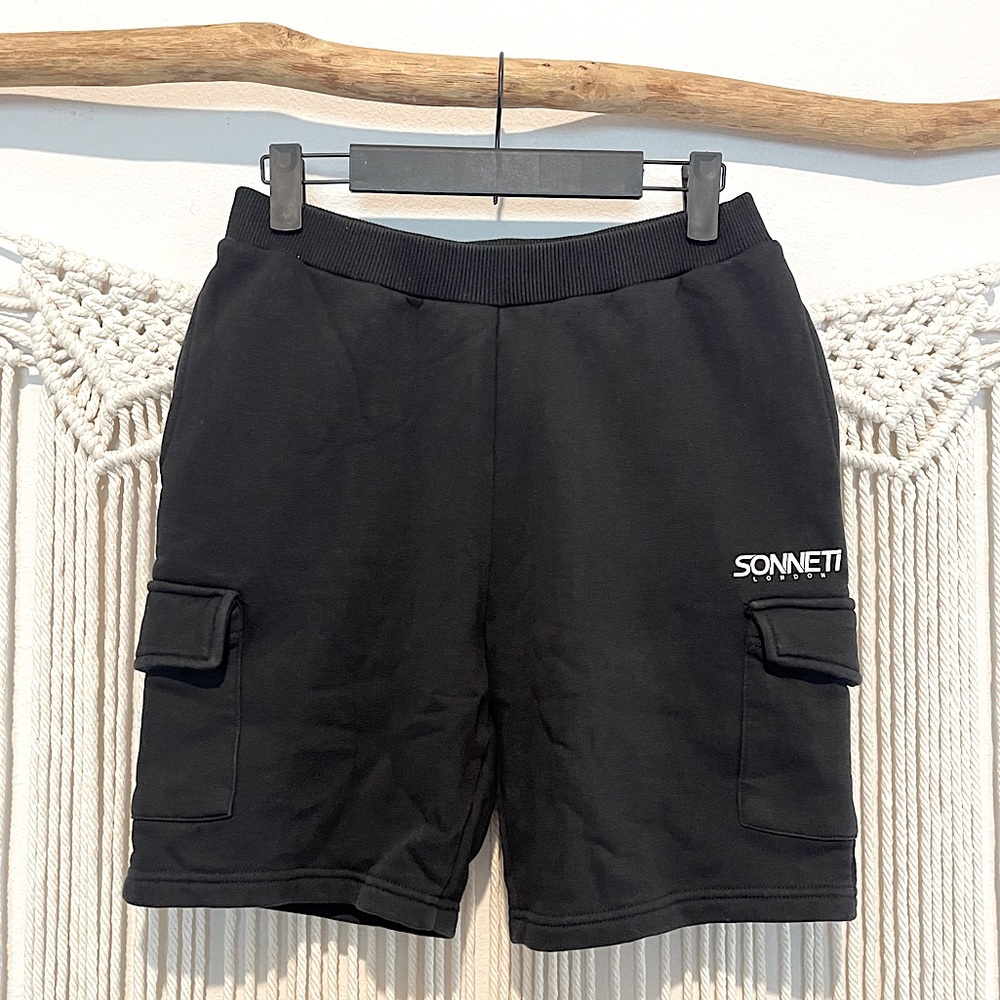 European Sonneti London Lounge/Athletic Soft Capri Cargo Shorts Sz M/L UNISEX